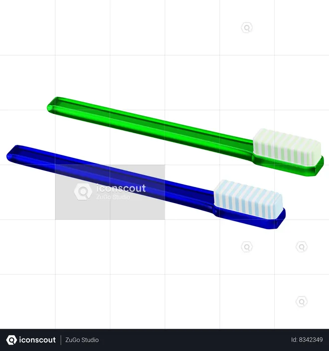 Toothbrush  3D Icon