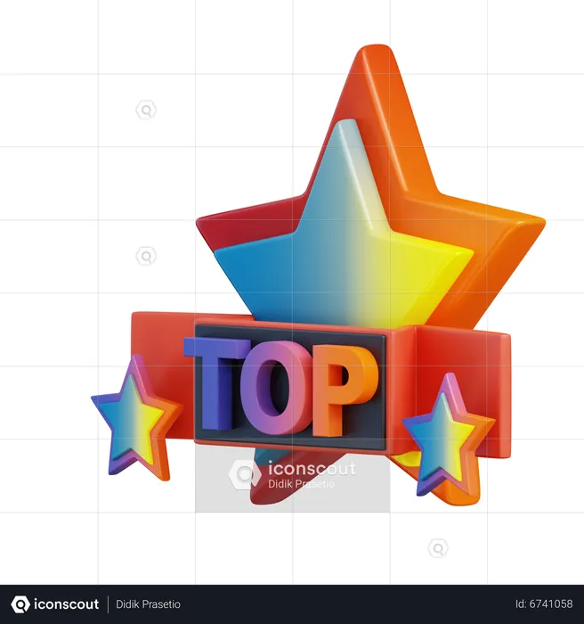 Top  3D Icon