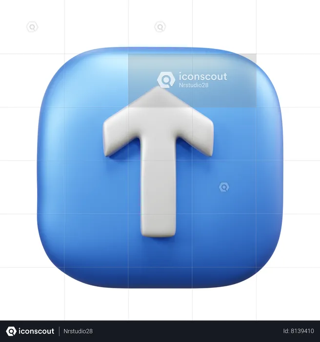 Top Arrow  3D Icon