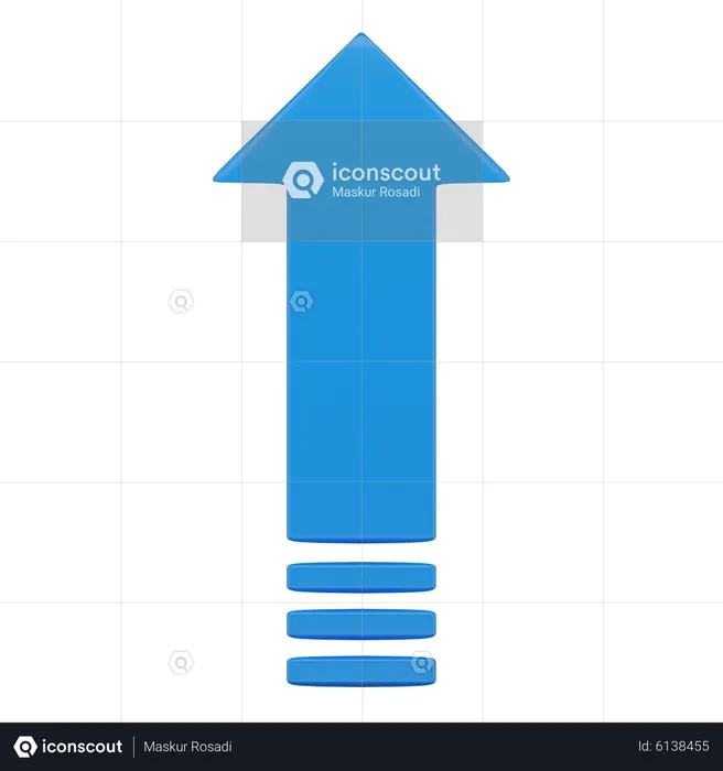 Top Arrow  3D Icon