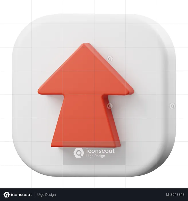 Top Arrow  3D Icon