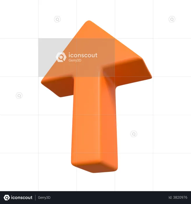 Top Arrow  3D Icon
