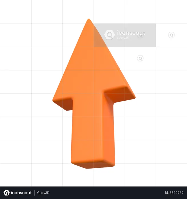 Top Arrow  3D Icon