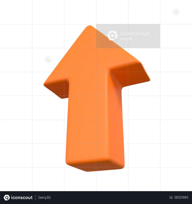 Top Arrow  3D Icon