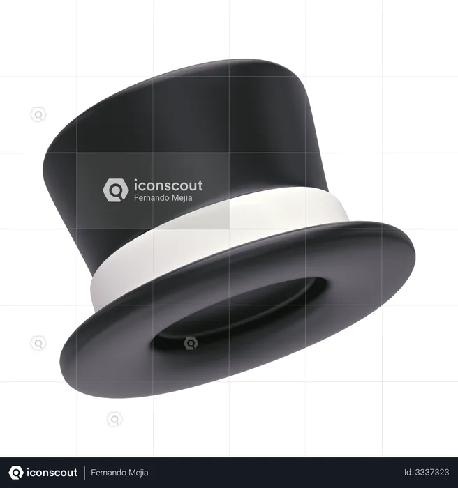 Top Hat  3D Illustration