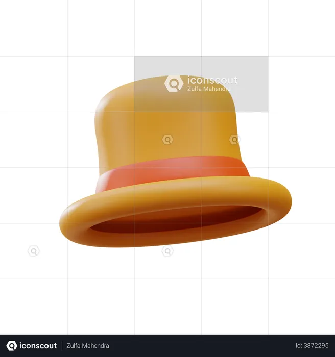 Top Hat  3D Icon
