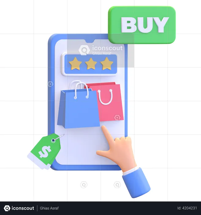Top Rated Buying Product  3D Icon