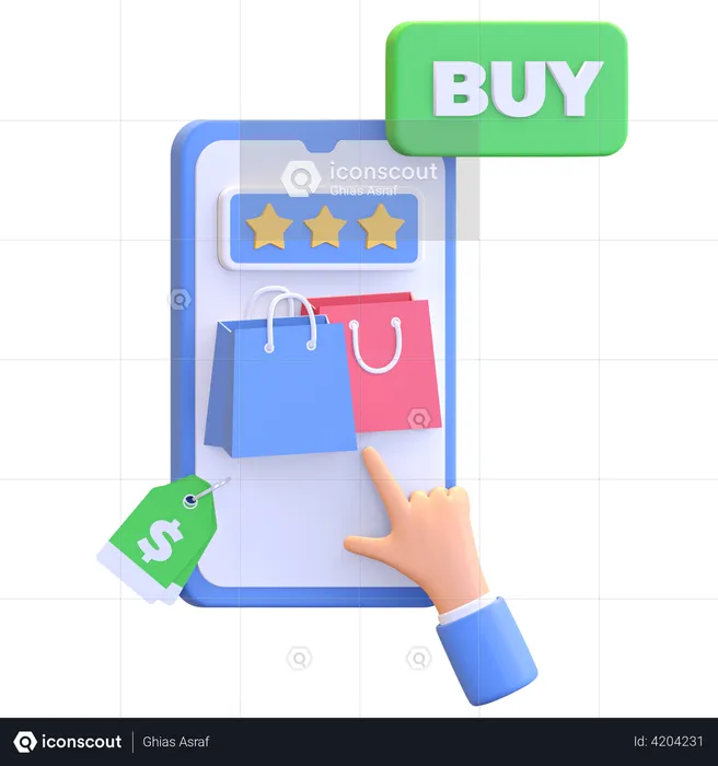 Top Rated Buying Product  3D Illustration