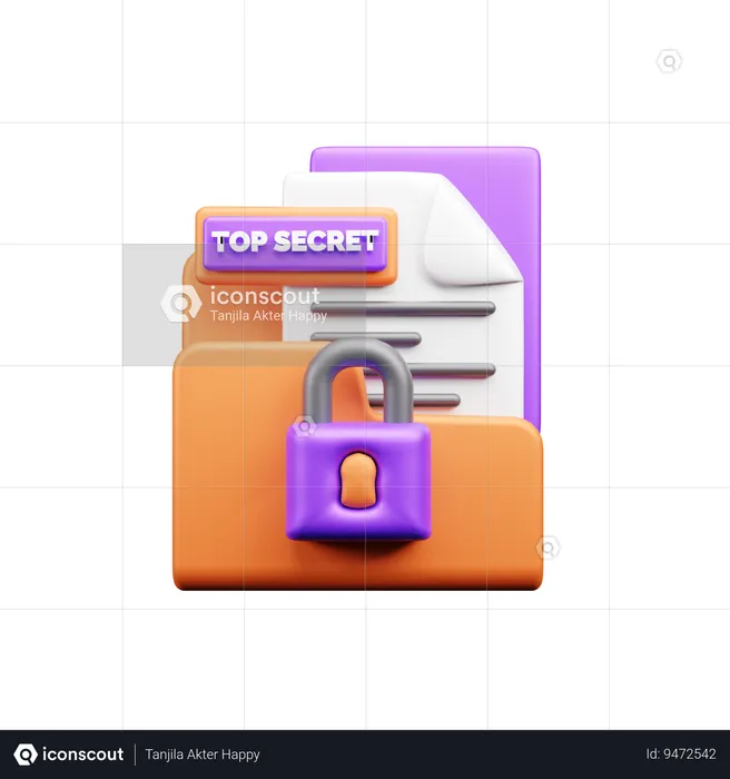 Top Secret  3D Icon