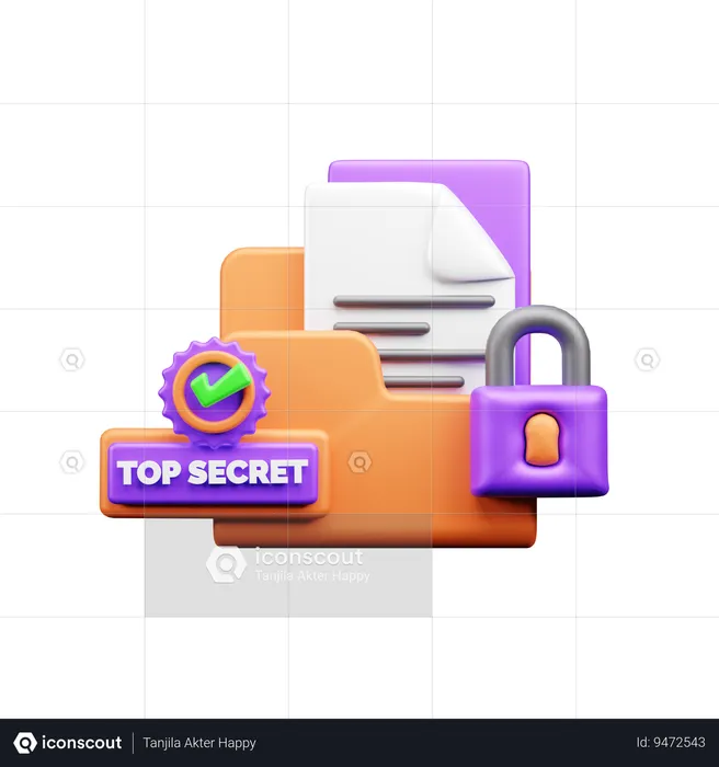 Top Secret  3D Icon