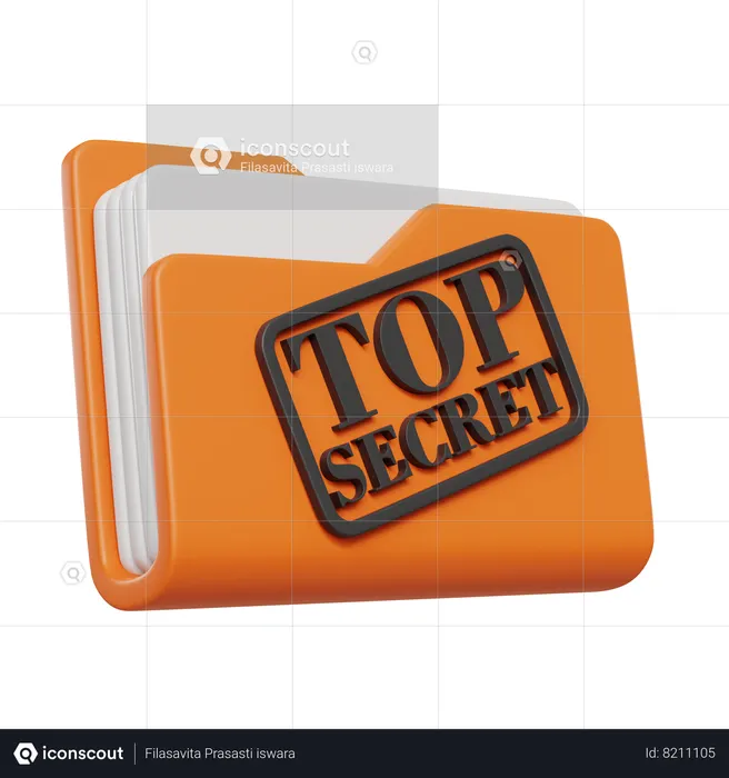 Top Secret Document  3D Icon