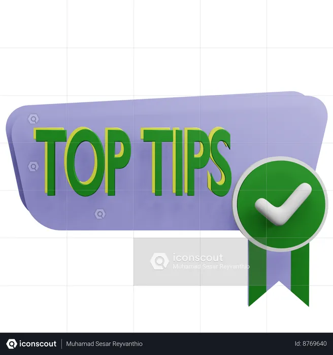 Top Tips  3D Icon