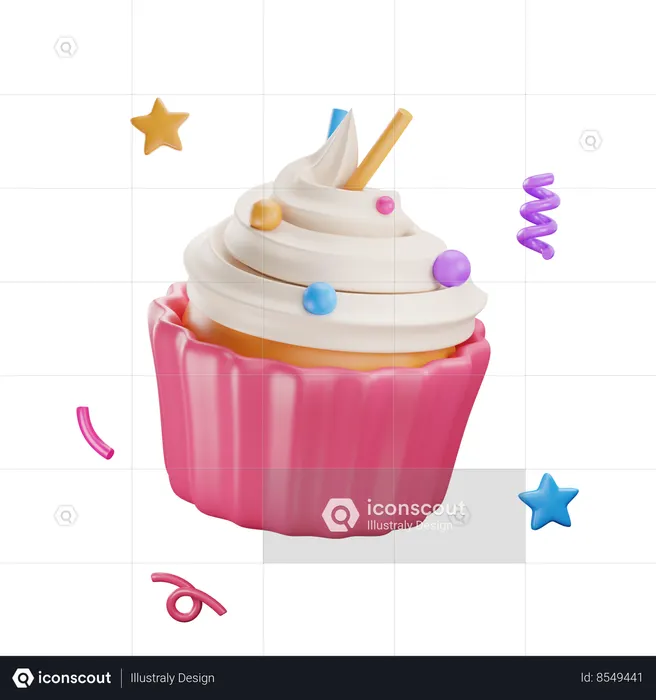 Topo de bolo  3D Icon