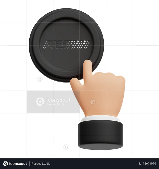 Toque de fartcoin  3D Icon