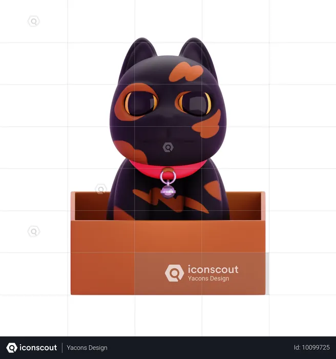 Torbie Cat  3D Icon