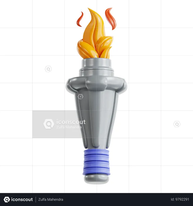 Torch  3D Icon