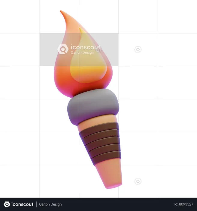 Torch  3D Icon