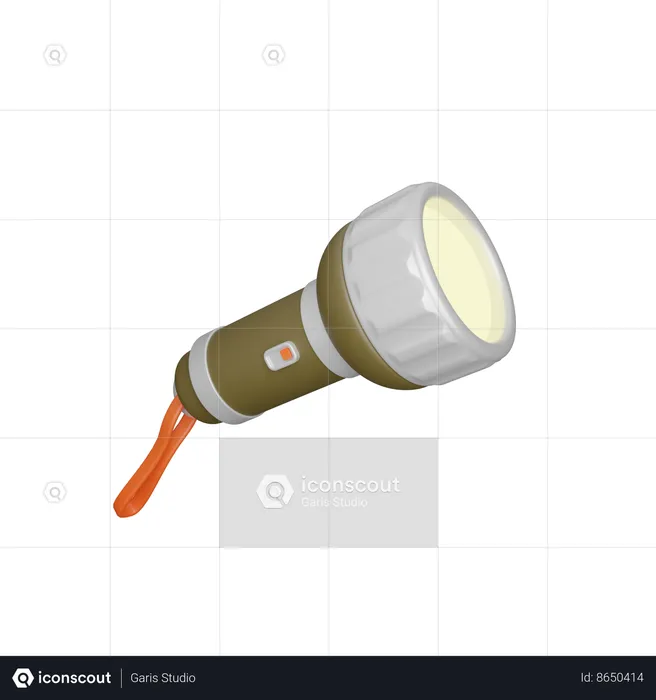 Torch Light  3D Icon