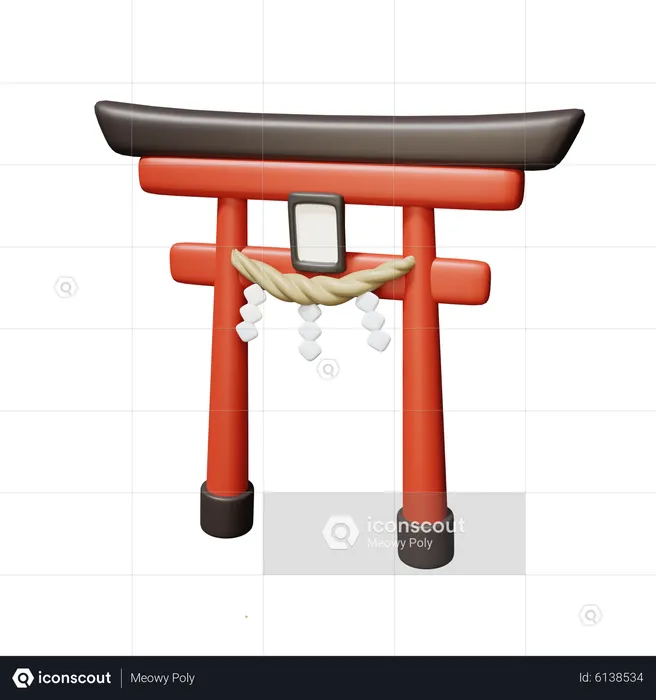 Torii Gate  3D Icon