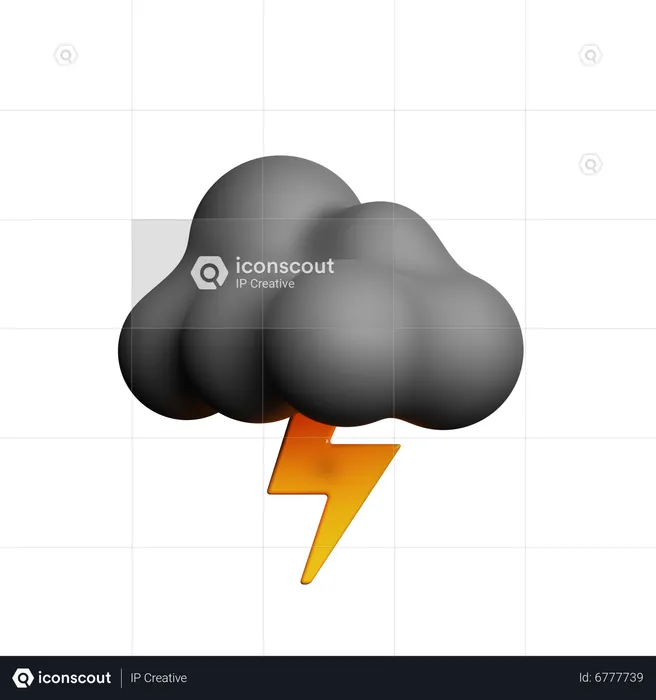 Tormenta nocturna  3D Icon