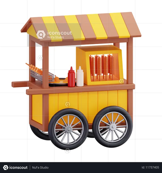 Tornado Potato Stall  3D Icon