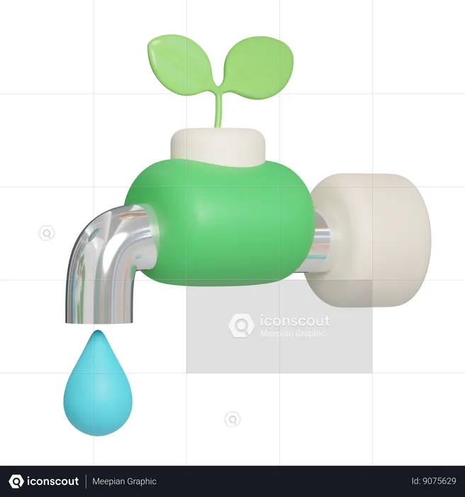 Torneira ecológica  3D Icon