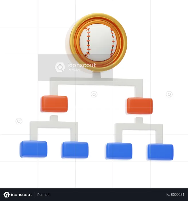 Torneo de beisbol  3D Icon