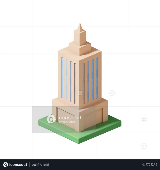 Torre  3D Icon