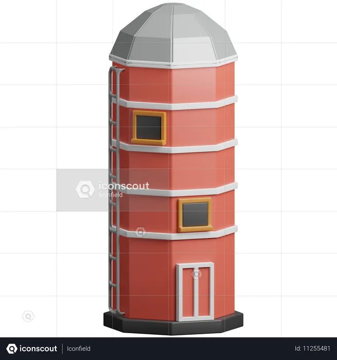 Torre  3D Icon