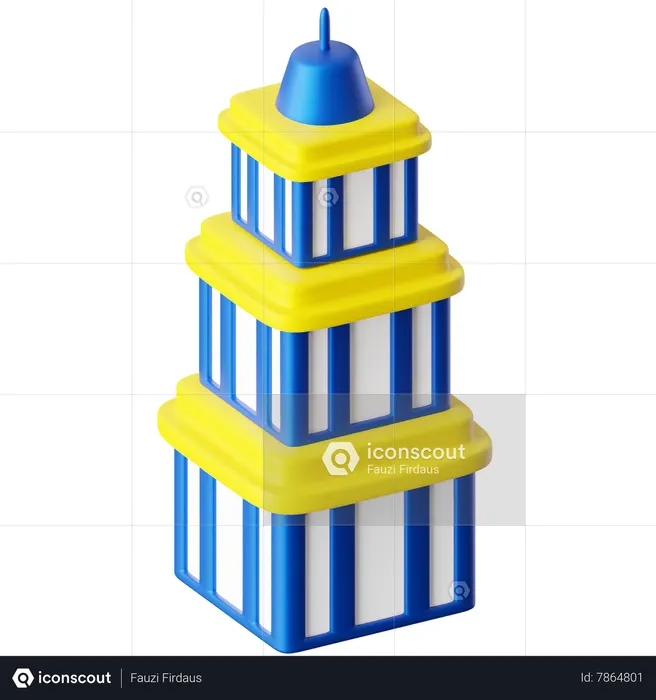 Torre  3D Icon