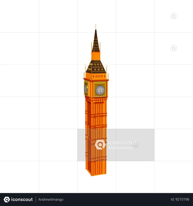 Torre del Reloj  3D Icon