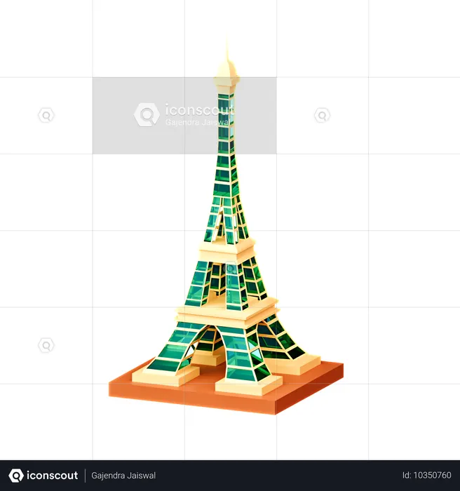 Torre Eiffel  3D Icon