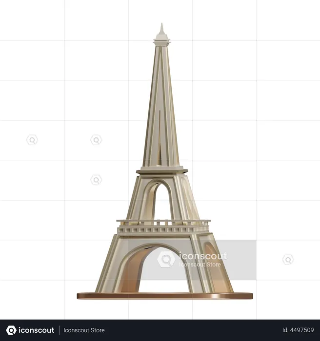 Torre Eiffel  3D Icon