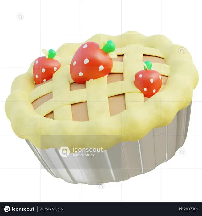 Bolo de torta  3D Icon