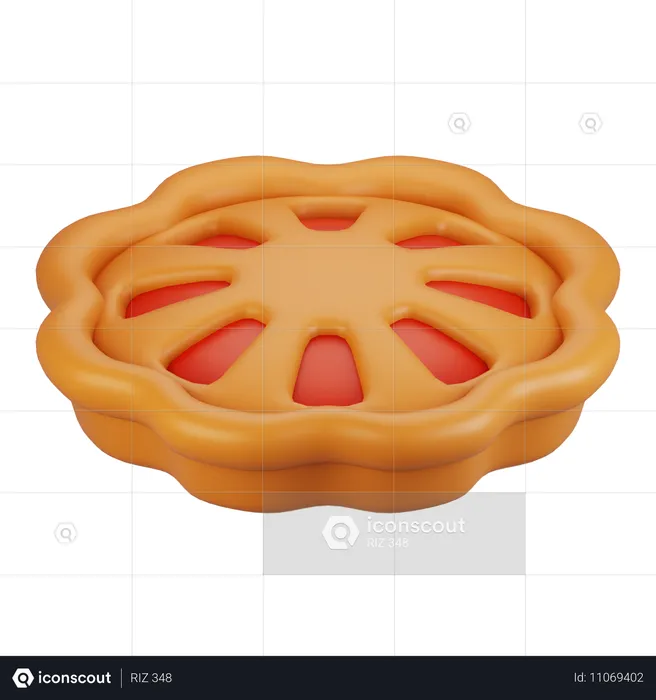 Bolo de torta  3D Icon