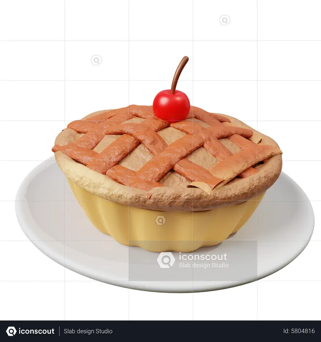 Bolo de torta  3D Icon