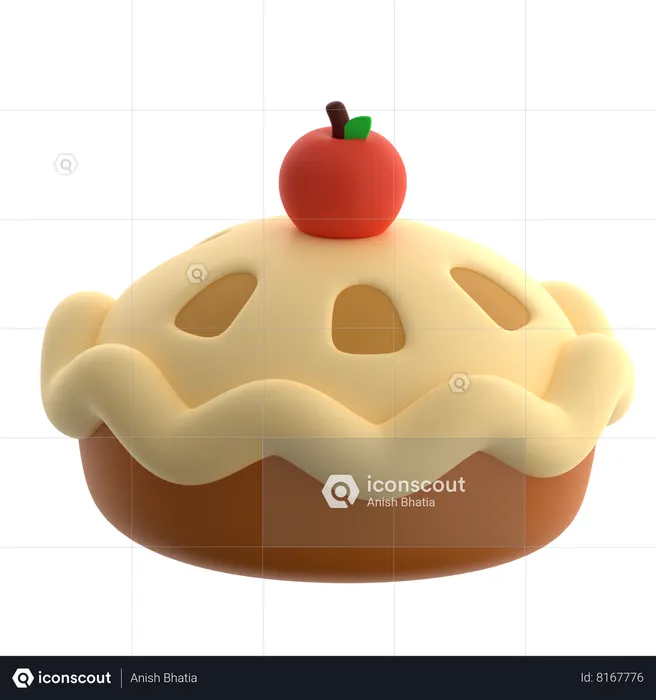 Torta de maçã  3D Icon