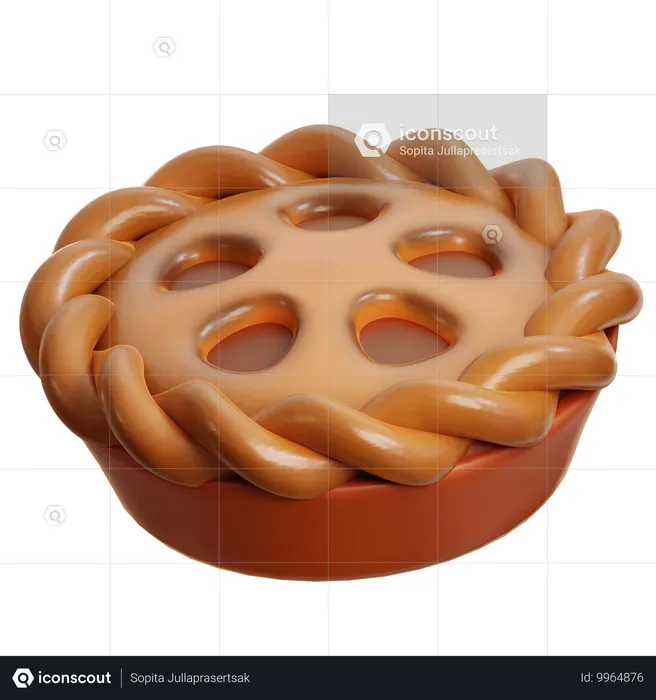 Torta de maçã  3D Icon