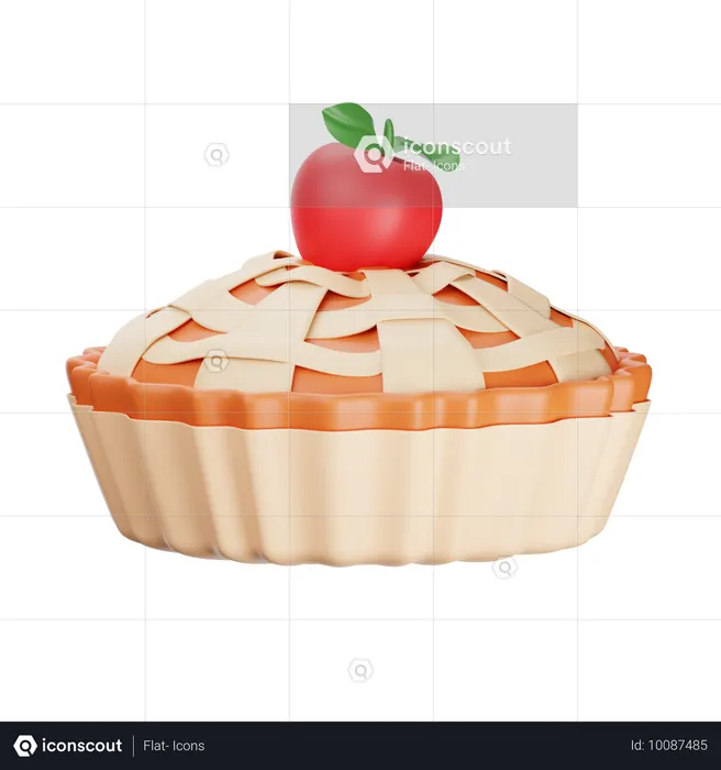 Torta de maçã  3D Icon