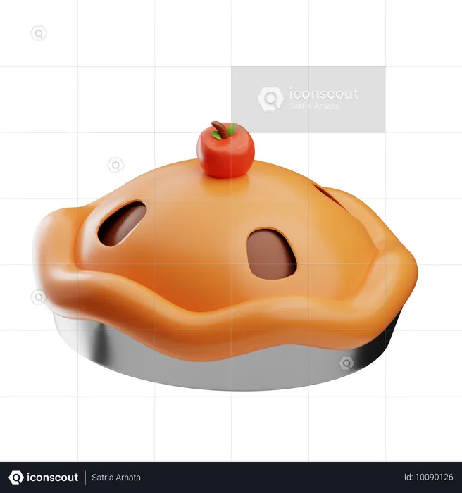 Torta de maçã  3D Icon