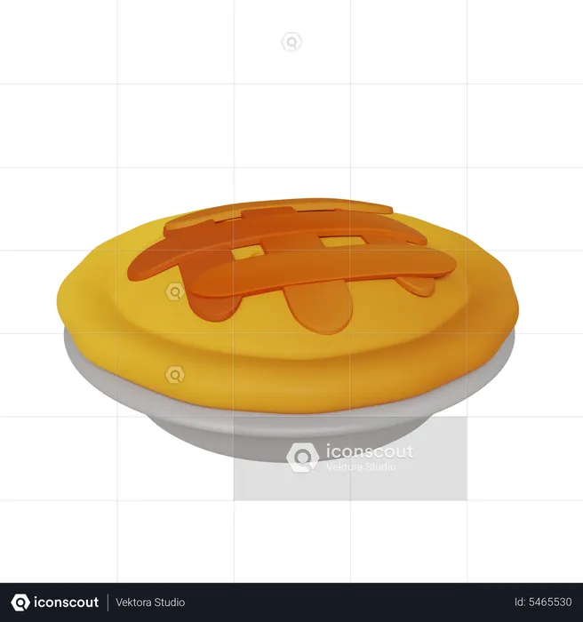 Torta de maçã  3D Icon