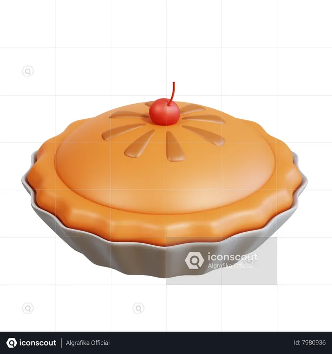 Torta de maçã  3D Icon