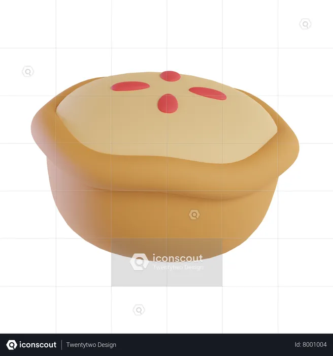 Torta de maçã  3D Icon