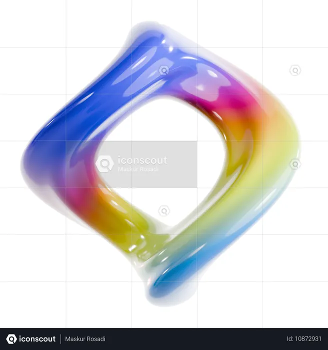 Torus Abstract Shape  3D Icon