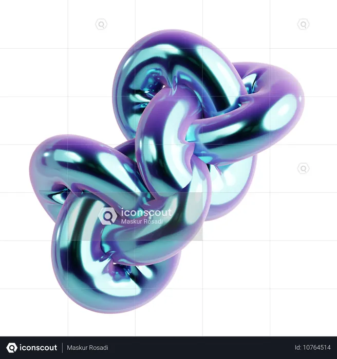 Torus Abstract Shape  3D Icon