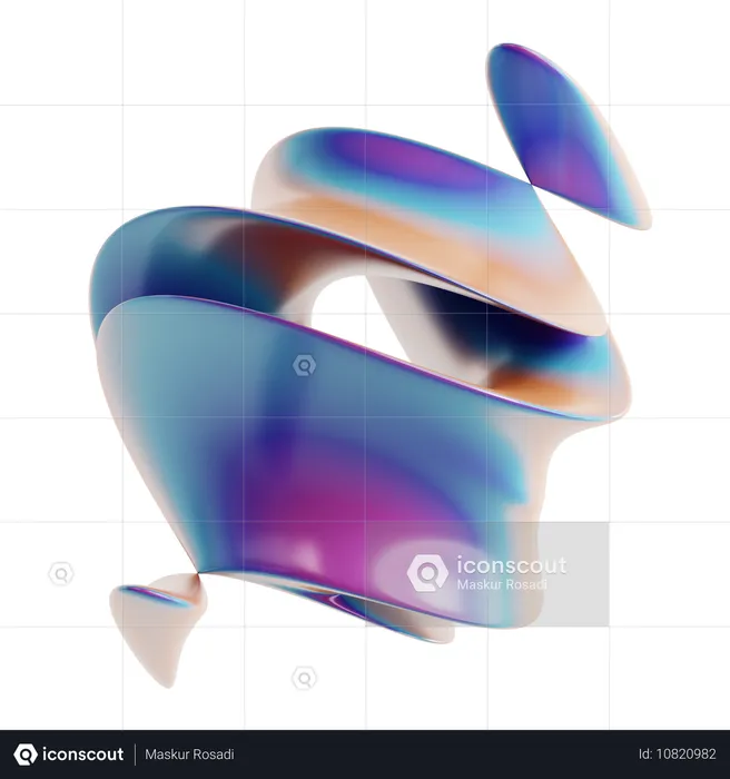 Torus Abstract Shape  3D Icon