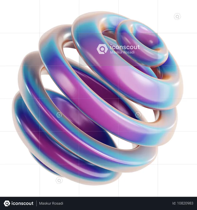 Torus Abstract Shape  3D Icon