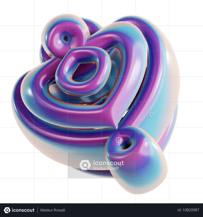 Torus Abstract Shape  3D Icon