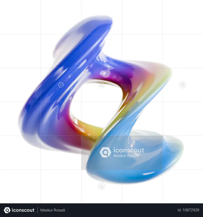 Torus Abstract Shape  3D Icon