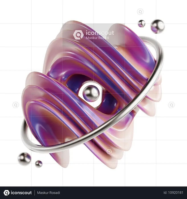 Torus Abstract Shape  3D Icon